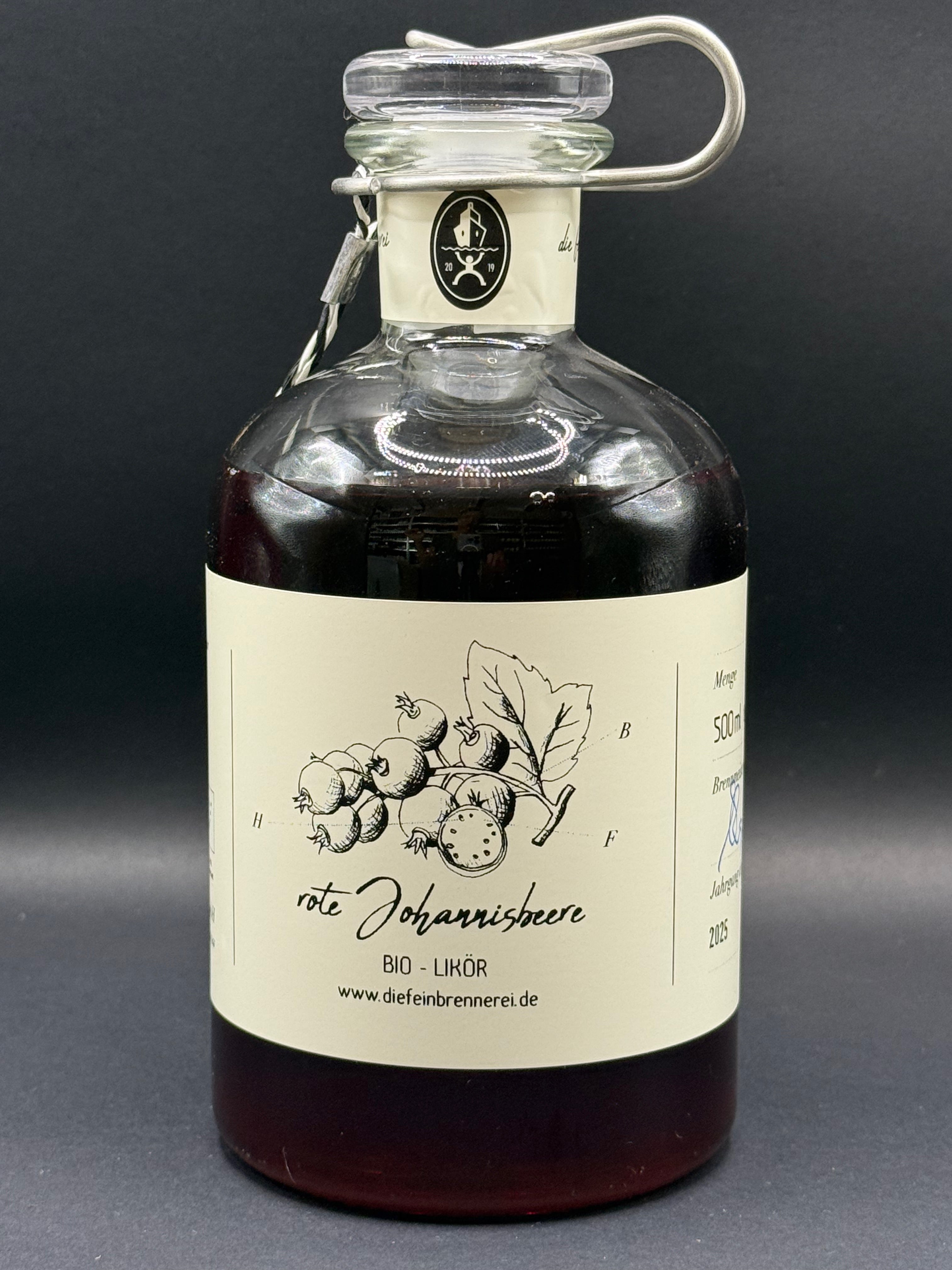 rote Johannisbeere - Likör (bio zertifiziert) - 500 ml