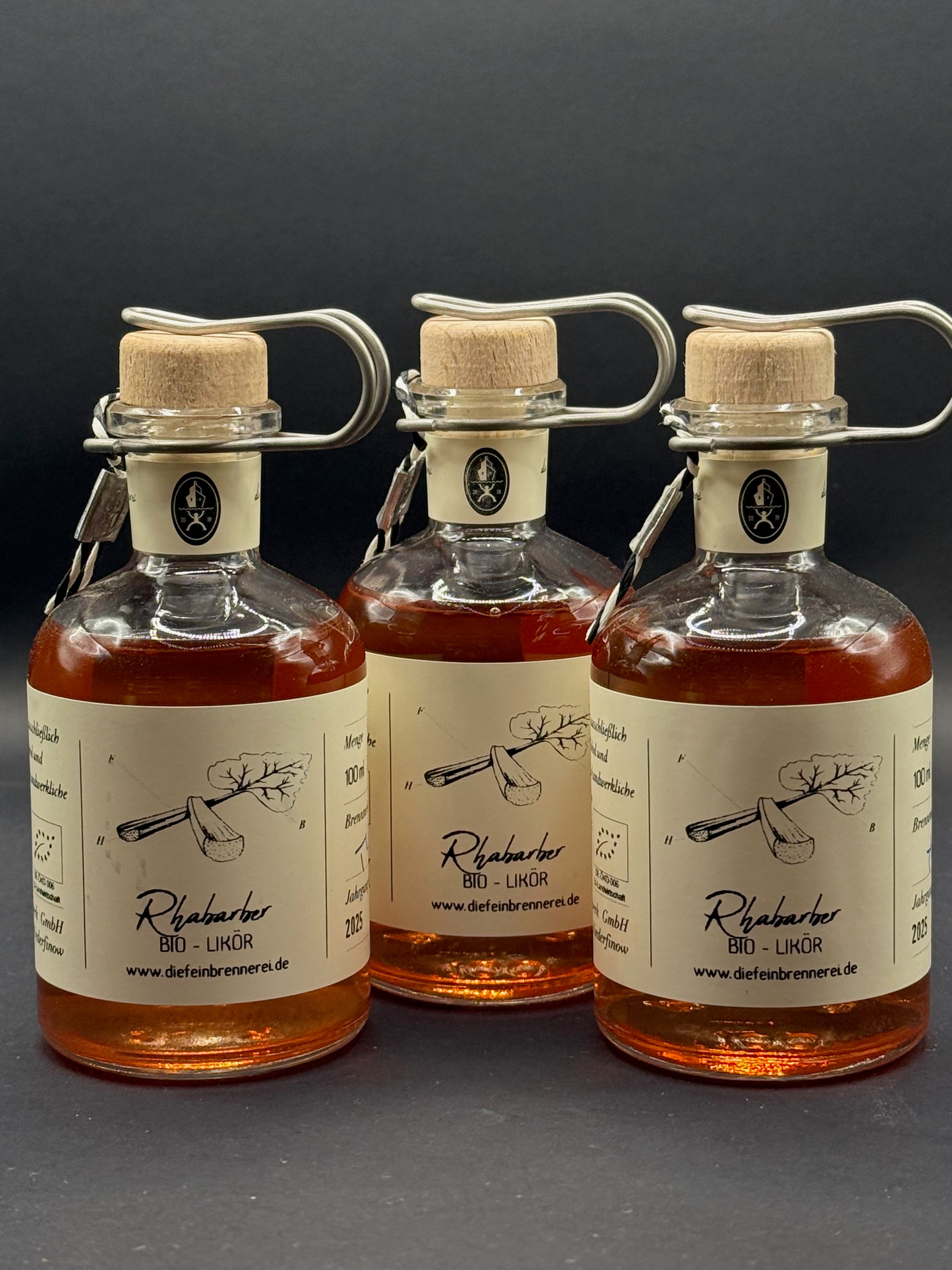 Rhabarber - Likör (bio zertifiziert) - 100 ml
