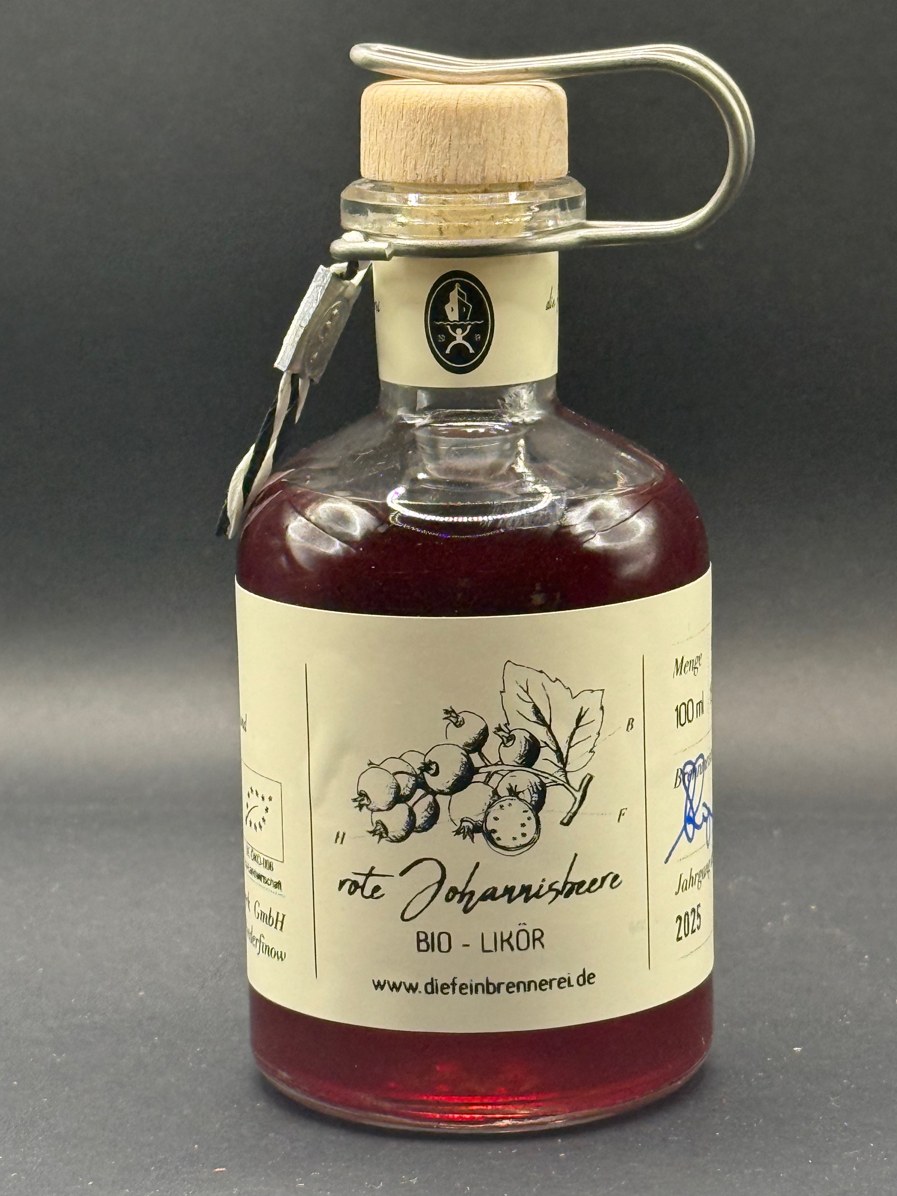 rote Johannisbeere - Likör (bio zertifiziert) - 100 ml