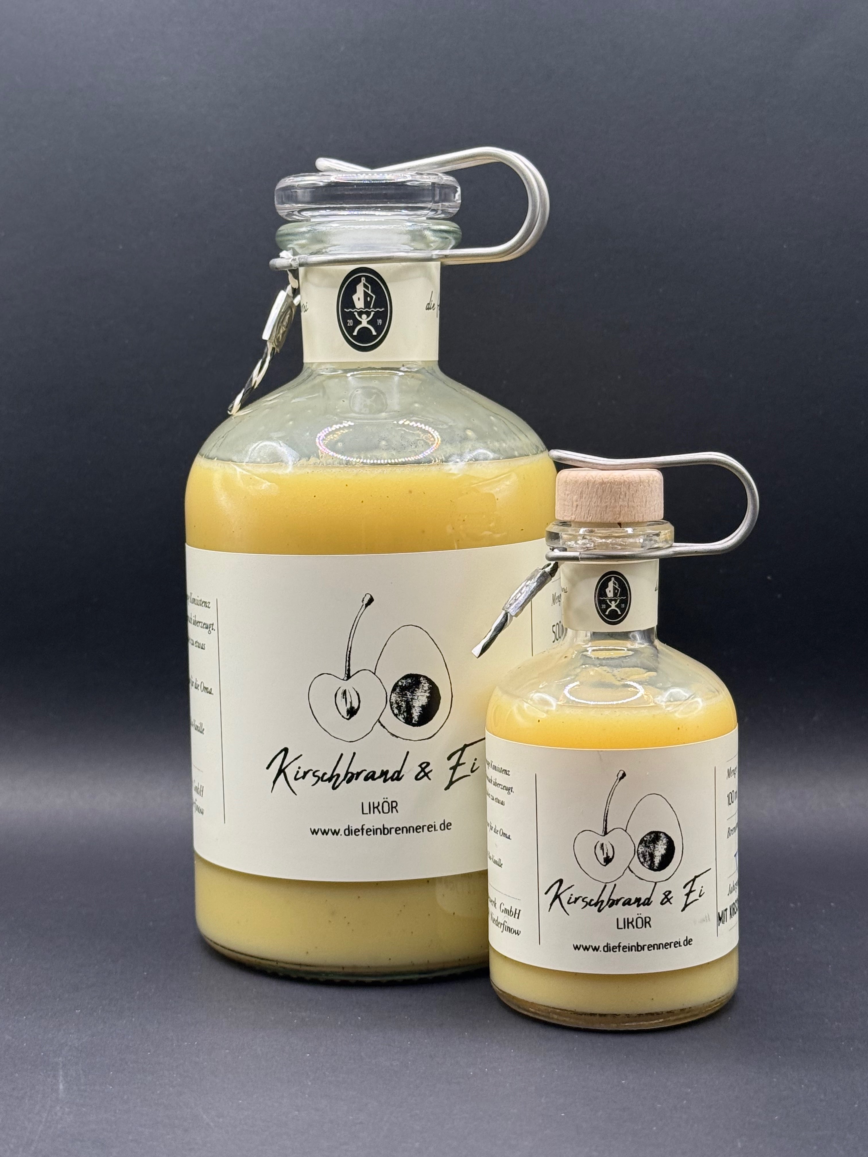 Eierlikör mit Kirschbrand und Bio Vanille