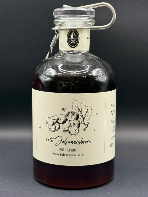 rote Johannisbeere  - Likör (bio zertifiziert) - 500 ml