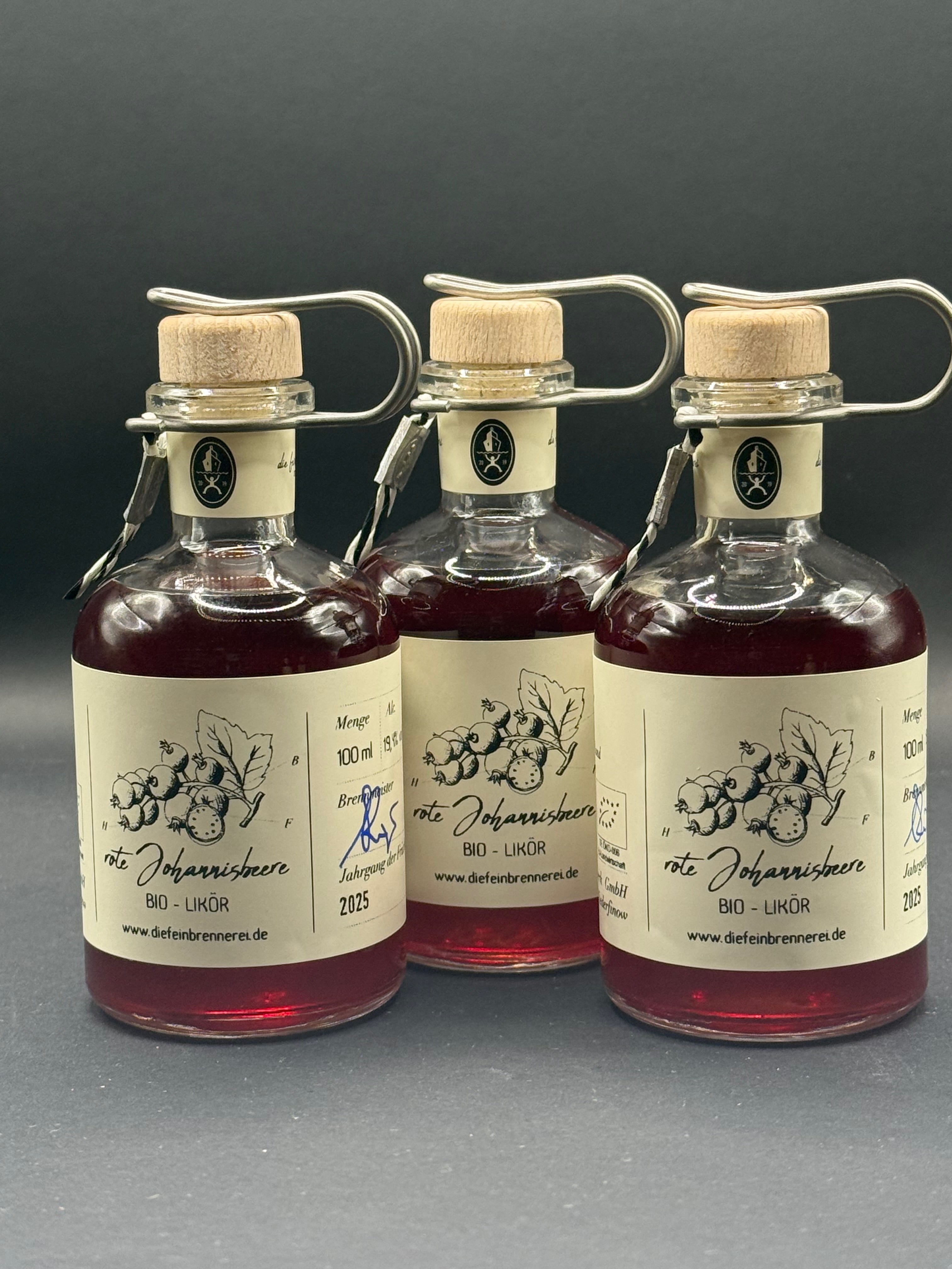 rote Johannisbeere  - Likör (bio zertifiziert) - 100 ml